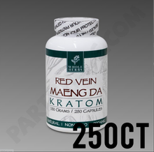 Load image into Gallery viewer, Whole Herbs - Kratom Capsule Pills Red Vein Maeng Da