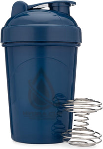 Hydra Cup - Kratom Accessories Shaker Bottle With Wire Whisk Balls 20 Oz. Blue