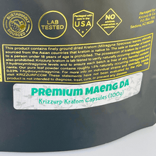 Load image into Gallery viewer, Krizzurp & Co - Kratom Capsule Pills Premium Maeng Da 180ct