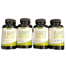 Load image into Gallery viewer, Klarity Kratom - Kratom Capsule Green Malay 75ct For Sale