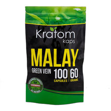 Load image into Gallery viewer, Kratom Kaps - Kratom Capsule Malay Green Vein For Sale