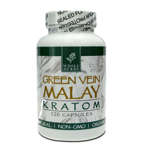 Whole Herbs - Kratom Capsule Pills Green Vein Malay