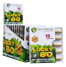 Load image into Gallery viewer, Zion Herbals - Kratom Capsule Lucky 80