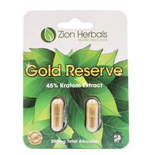 Load image into Gallery viewer, Zion Herbals - Kratom Capsule Gold Reserve 2ct
