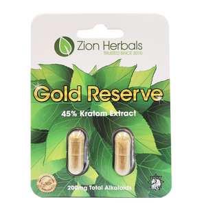 Zion Herbals - Kratom Capsule Gold Reserve 2ct