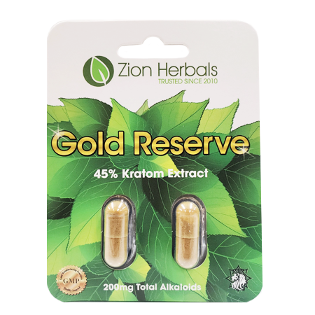 Zion Herbals - Kratom Capsule Gold Reserve 2ct