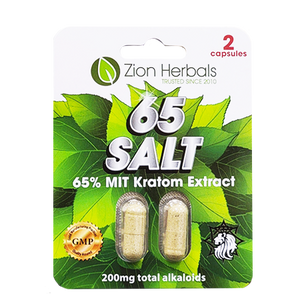 Zion Herbals - Kratom Capsule 65 Salt 2ct