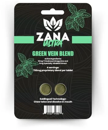 Zana - Kratom Ultra Blister Green Vein Pack of 2