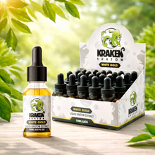 Load image into Gallery viewer, Kraken Kratom - Kratom Tea Liquid Extract Tincture WHITE GOLD 15ml