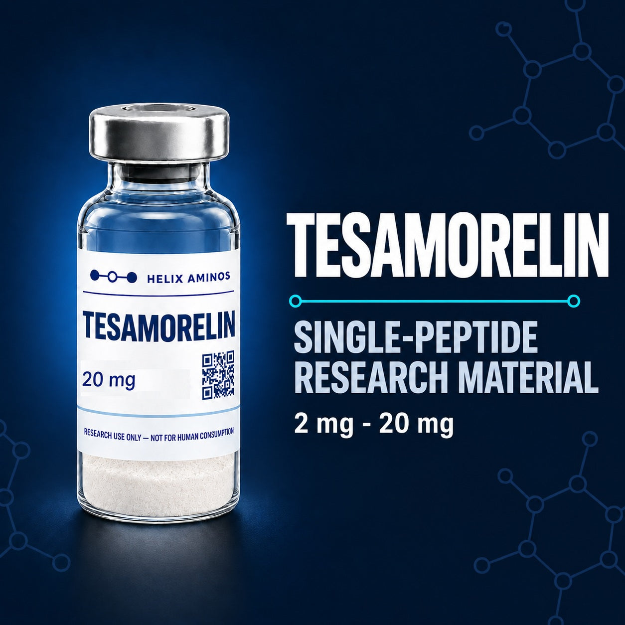 Helix Amino - Peptide Tesamorelin 2mg - 20mg