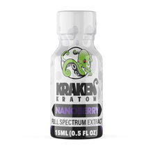 Load image into Gallery viewer, Kraken Kratom - Kratom Liquid Extract Shot Full Spectrum Nanoberry 15ml