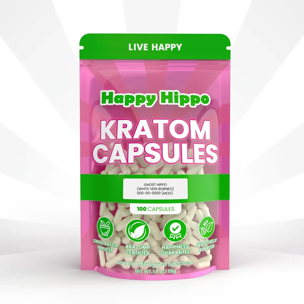 Happy Hippo - Kratom Capsules 100ct