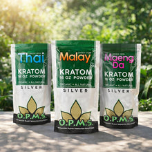 Load image into Gallery viewer, OPMS - Kratom Powder Tea Silver 16oz.