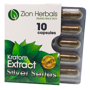 Zion Herbals - Kratom Capsule Silver Series