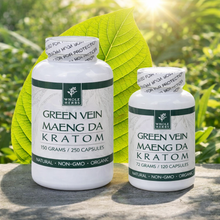Load image into Gallery viewer, Whole Herbs - Kratom Capsule Pills Green Vein Maeng Da