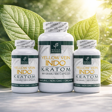 Load image into Gallery viewer, Whole Herbs - Kratom Capsule Pills Yellow Vein Indo