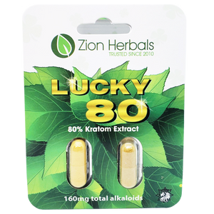 Zion Herbals - Kratom Capsule Lucky 80