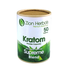 Load image into Gallery viewer, Zion Herbals - Kratom Powder Capsule Supreme Blend