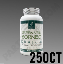 Load image into Gallery viewer, Whole Herbs - Kratom Capsule Pills Green Vein Borneo