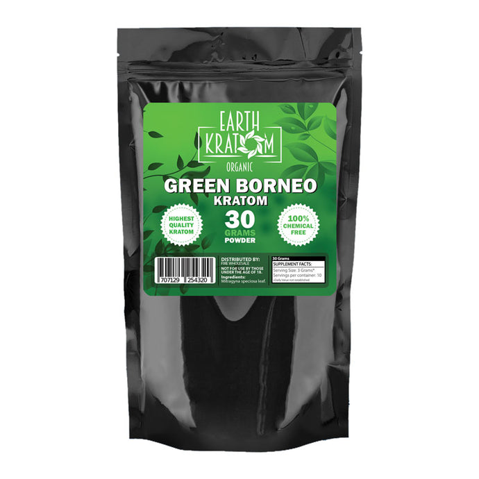 Earth - Kratom Powder Tea Green Borneo 30gm For Sale