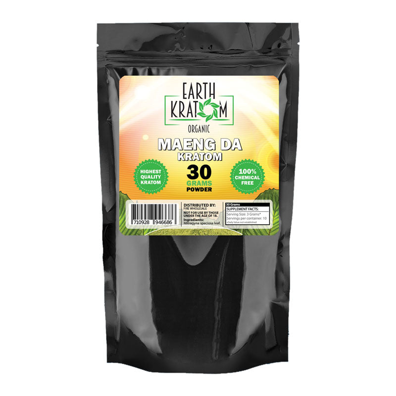 Earth - Kratom Powder Tea Green Maeng Da 30gm For Sale
