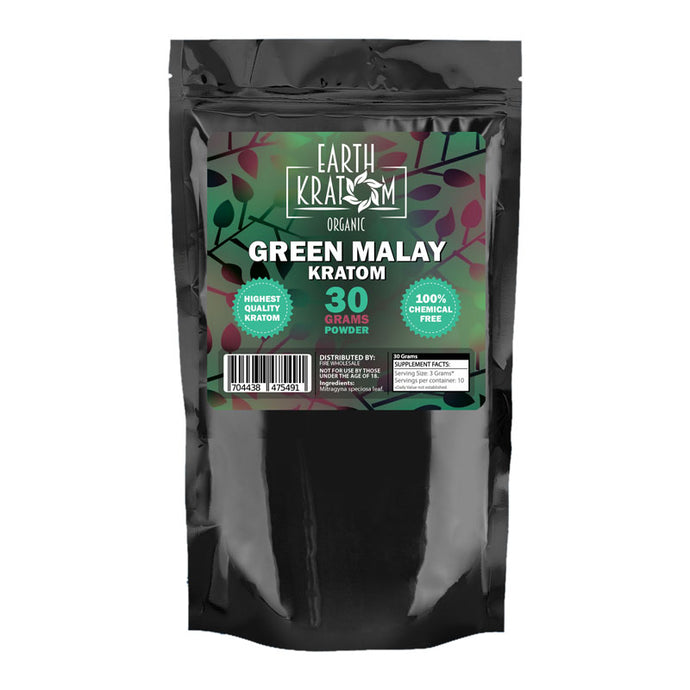 Earth - Kratom Powder Tea Green Malay 30gm For Sale