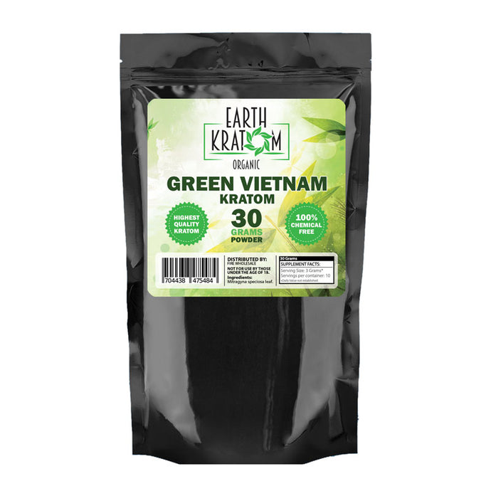 Earth - Kratom Powder Tea Green Vietnam 30gm For Sale