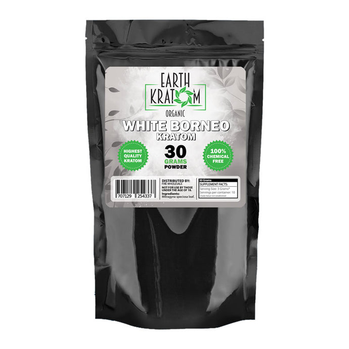 Earth - Kratom Powder Tea White Borneo 30gm For Sale