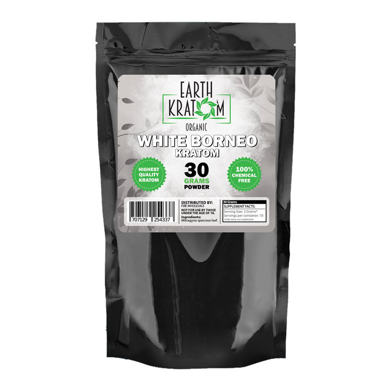 Earth - Kratom Powder Tea White Borneo 30gm For Sale