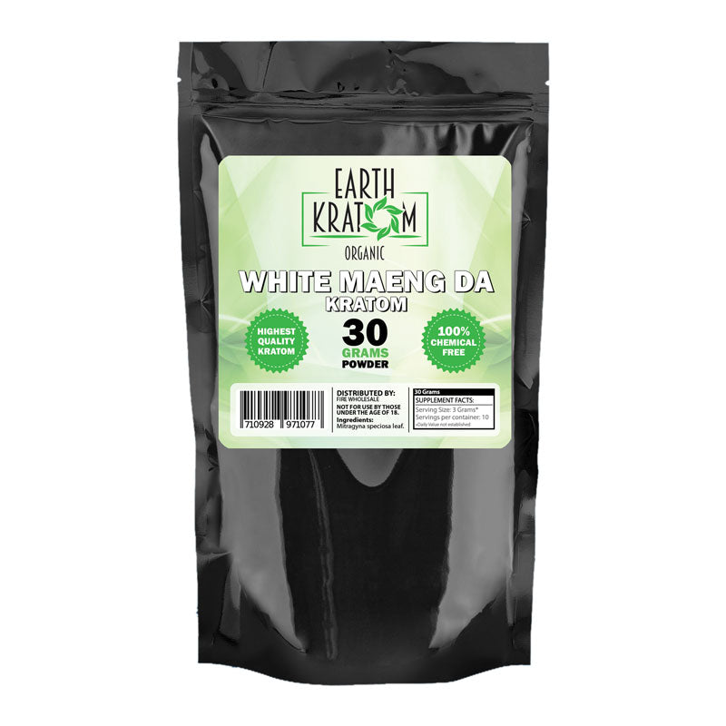 Earth - Kratom Powder Tea White Maeng Da 30gm For Sale