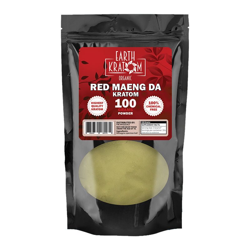 Earth - Kratom Powder Tea Red Maeng Da 100gm For Sale