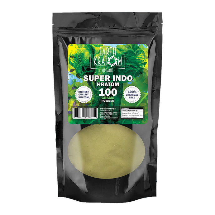 Earth - Kratom Powder Tea Super Indo 100gm For Sale