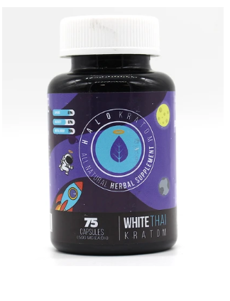 Halo - Kratom Capsule White Thai 75ct