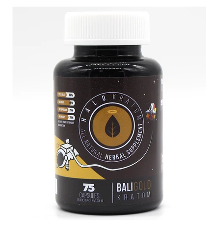 Halo - Kratom Capsule Bali Gold 75ct