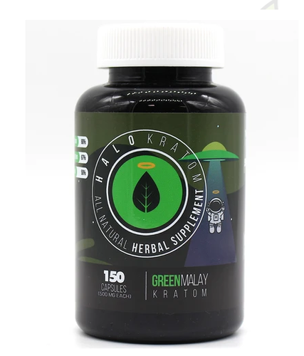 Halo - Kratom Capsule Green Malay 150ct