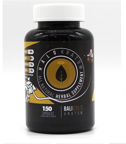 Halo - Kratom Capsule Bali Gold 150ct
