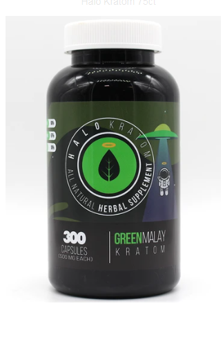 Halo - Kratom Capsule Green Malay 300ct