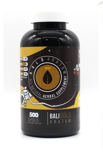 Halo - Kratom Capsule Bali Gold 500ct