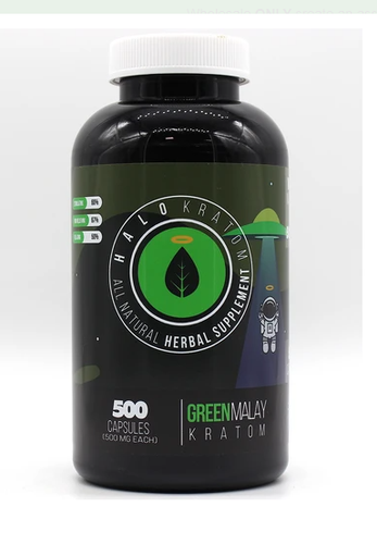 Halo - Kratom Capsule Green Malay 500ct