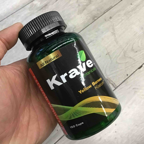 Krave - Kratom Capsule Yellow Borneo For Sale