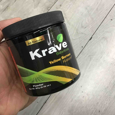 Krave - Kratom Powder Tea Yellow Borneo 60gm For Sale