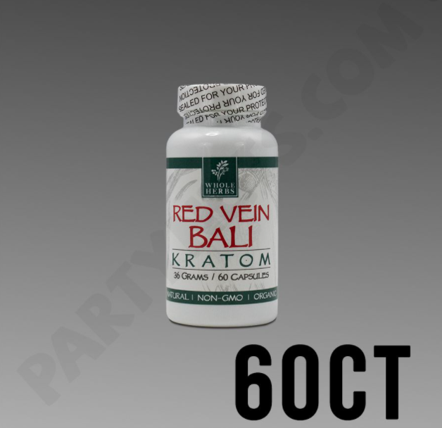 Whole Herbs - Kratom Capsule Pills Red Vein Bali