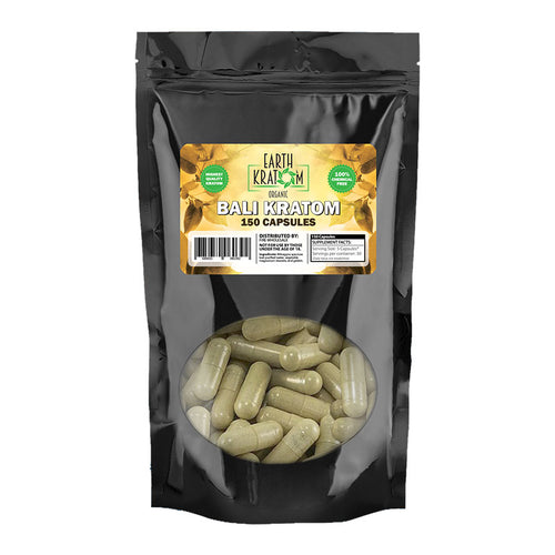 Earth Kratom - Capsule Red Bali 150ct