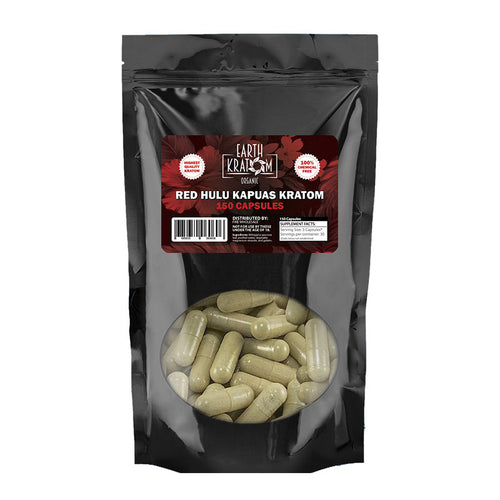 Earth Kratom - Capsule Red Hulu 150ct
