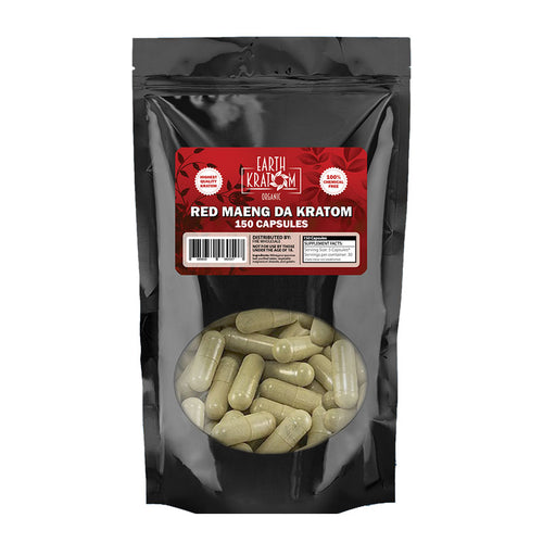 Earth Kratom - Capsule Red Maeng Da 150ct