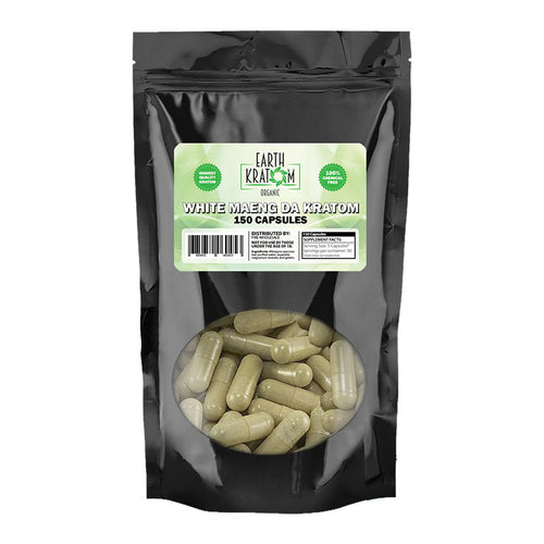 Earth Kratom - Capsule White Maeng Da 150ct