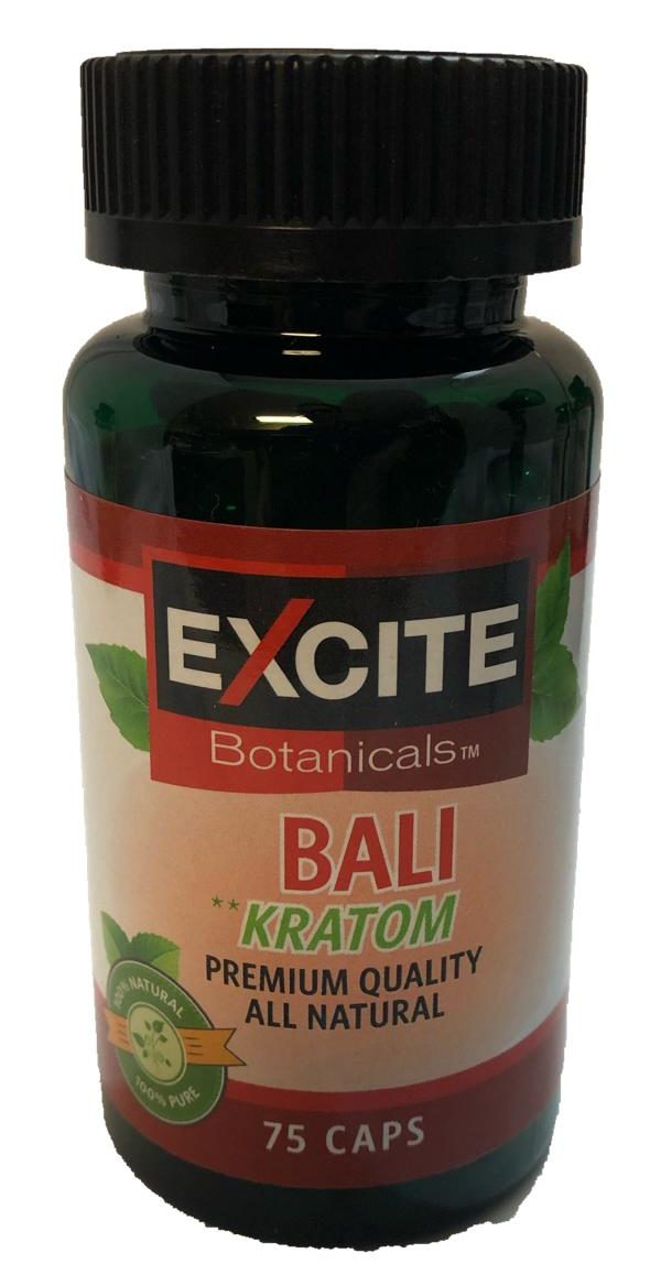 Excite Botanicals - Kratom Capsule Bali 75ct