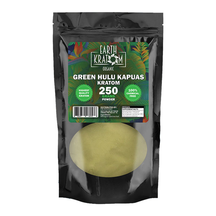 Earth - Kratom Powder Tea Green Hulu 250gm For Sale