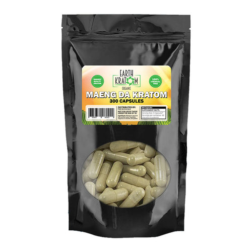 Earth Kratom - Capsule Green Maeng Da 300ct