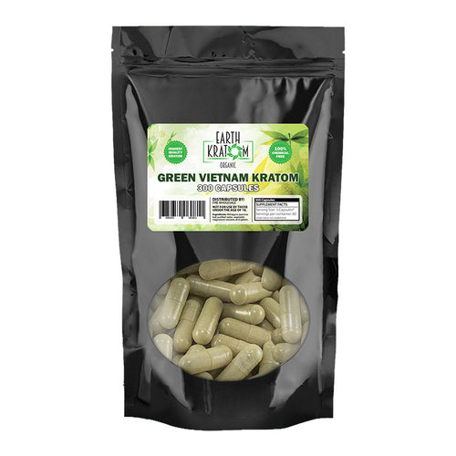 Earth Kratom - Capsule Green Vietnam 300ct